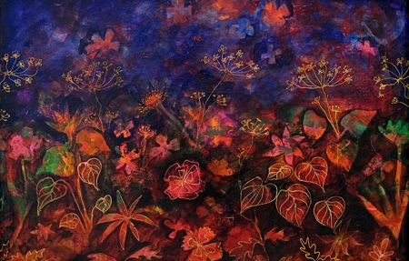 Midnight%20Floral%205 by artist Francine Funke